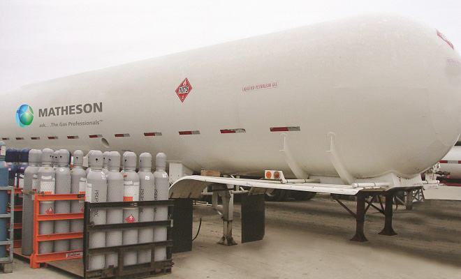 large scale propane tanks for industrial bulk use