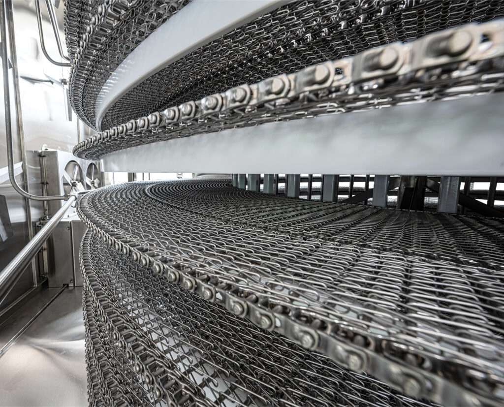 spirla freezer belt close-up